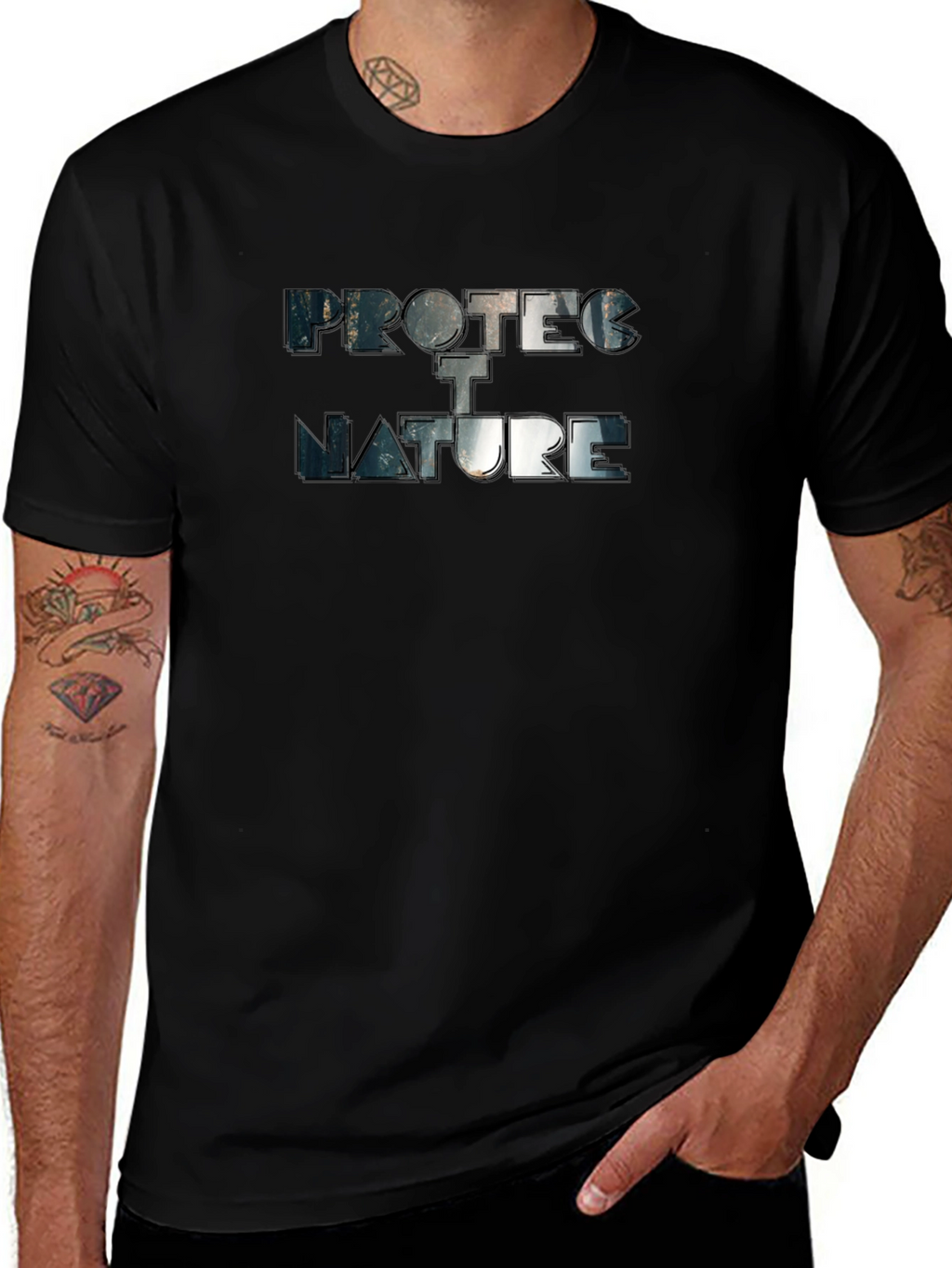 Protect Nature Graphic Tee - Eco-Friendly Fashion