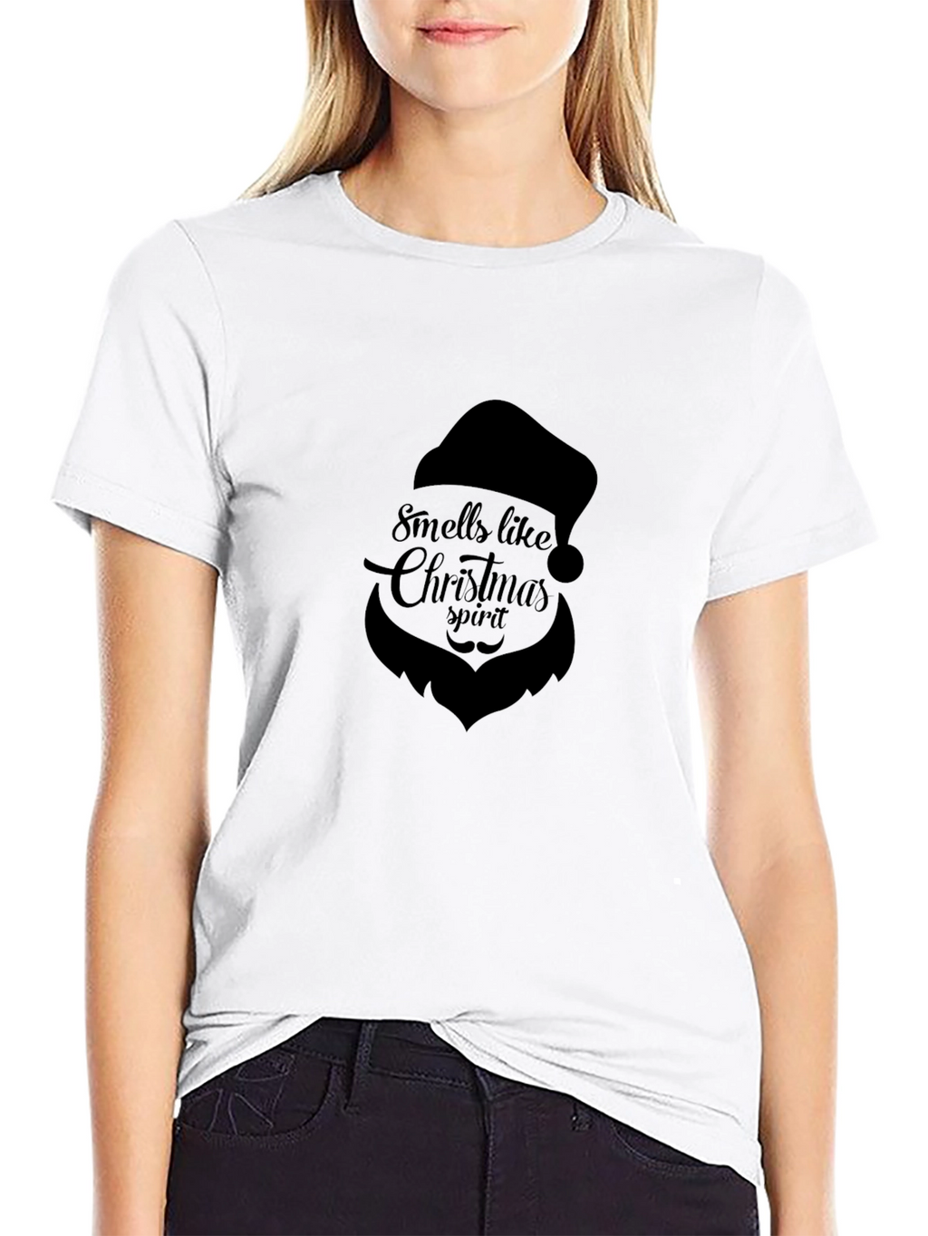 Smells Like Christmas Spirit Black T-Shirt