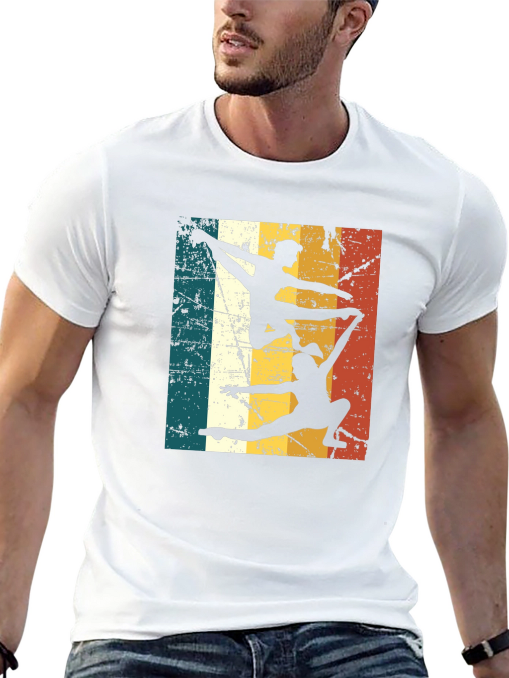 Retro Gymnastics Silhouette T-Shirt