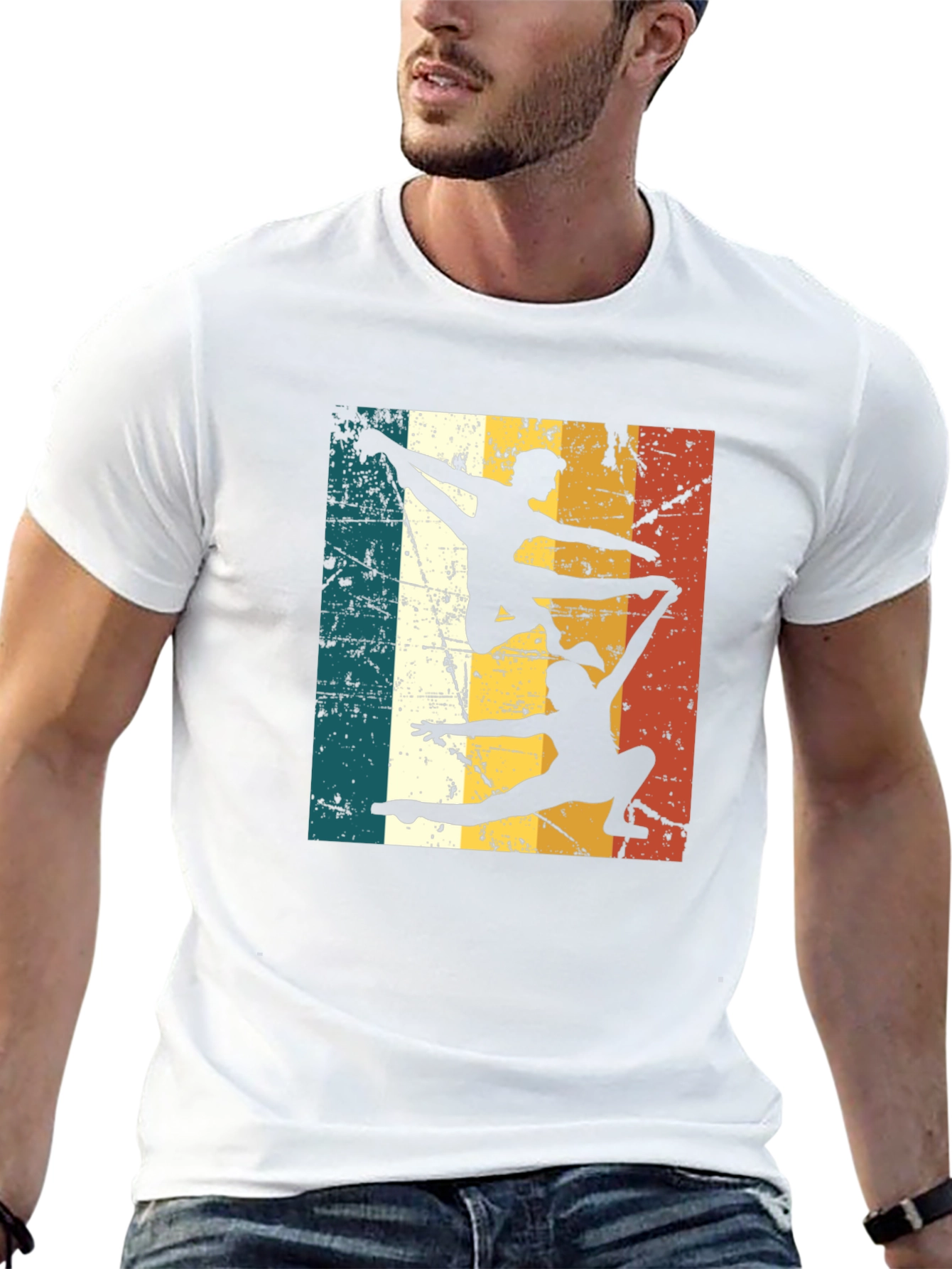 Retro Gymnastics Silhouette T-Shirt