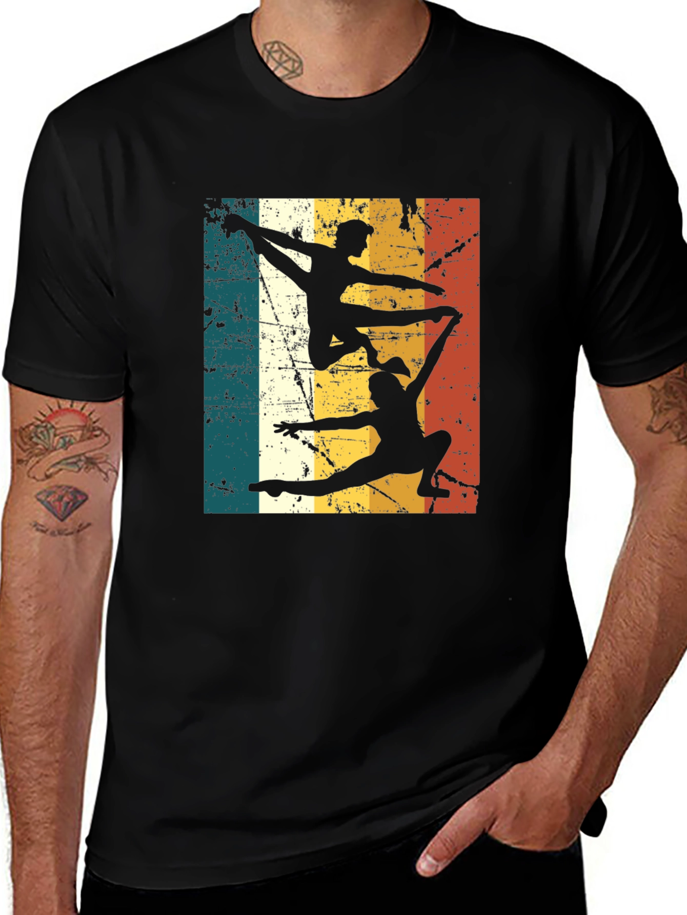 Retro Gymnastics Silhouette T-Shirt