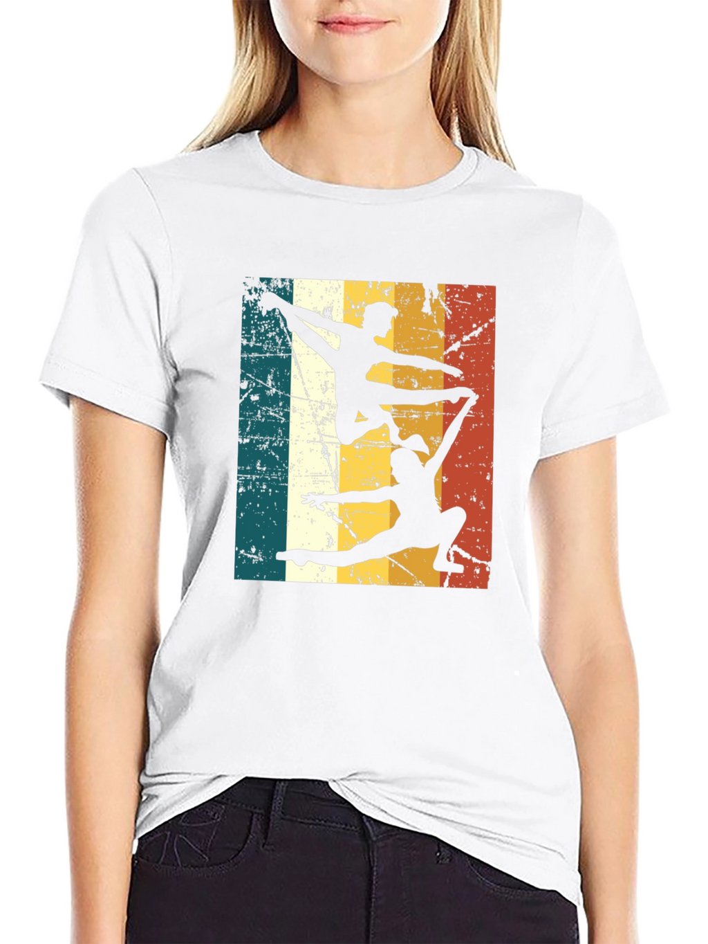 Retro Gymnastics Silhouette T-Shirt