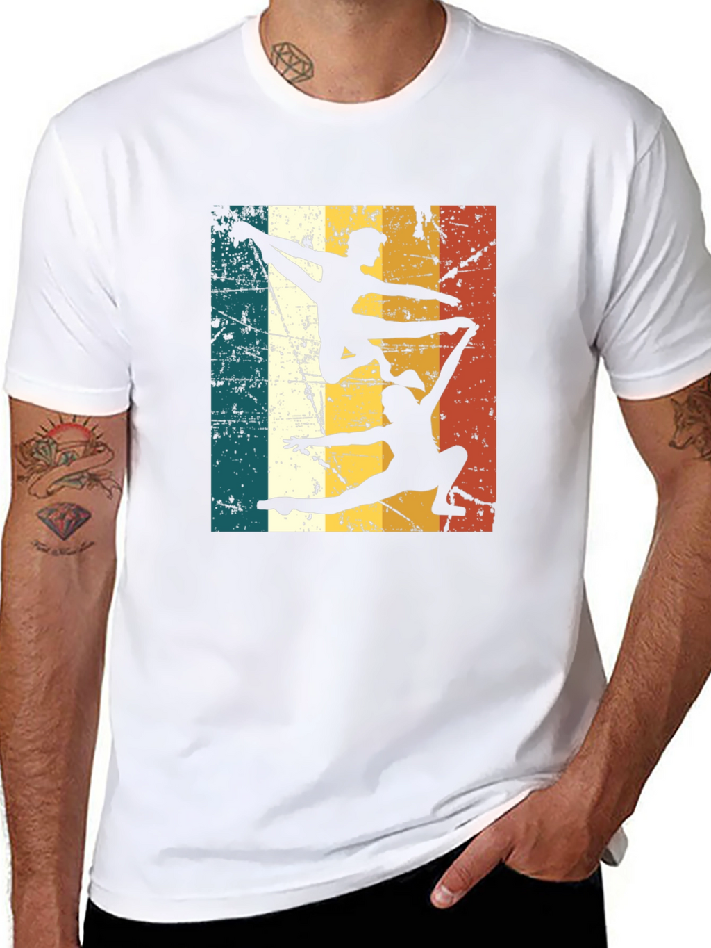 Retro Gymnastics Silhouette T-Shirt