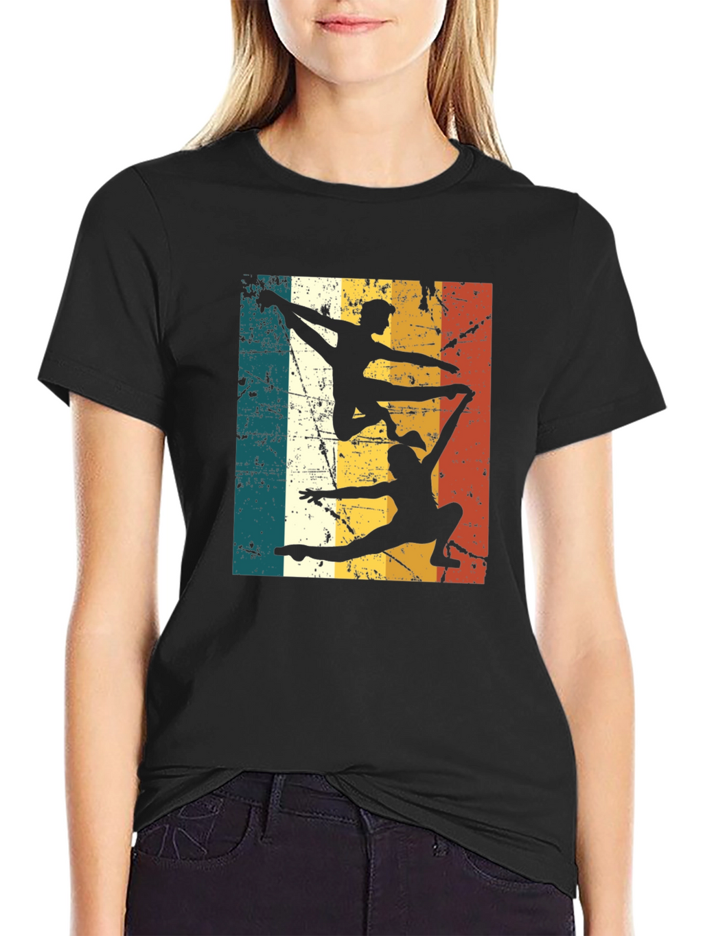 Retro Gymnastics Silhouette T-Shirt