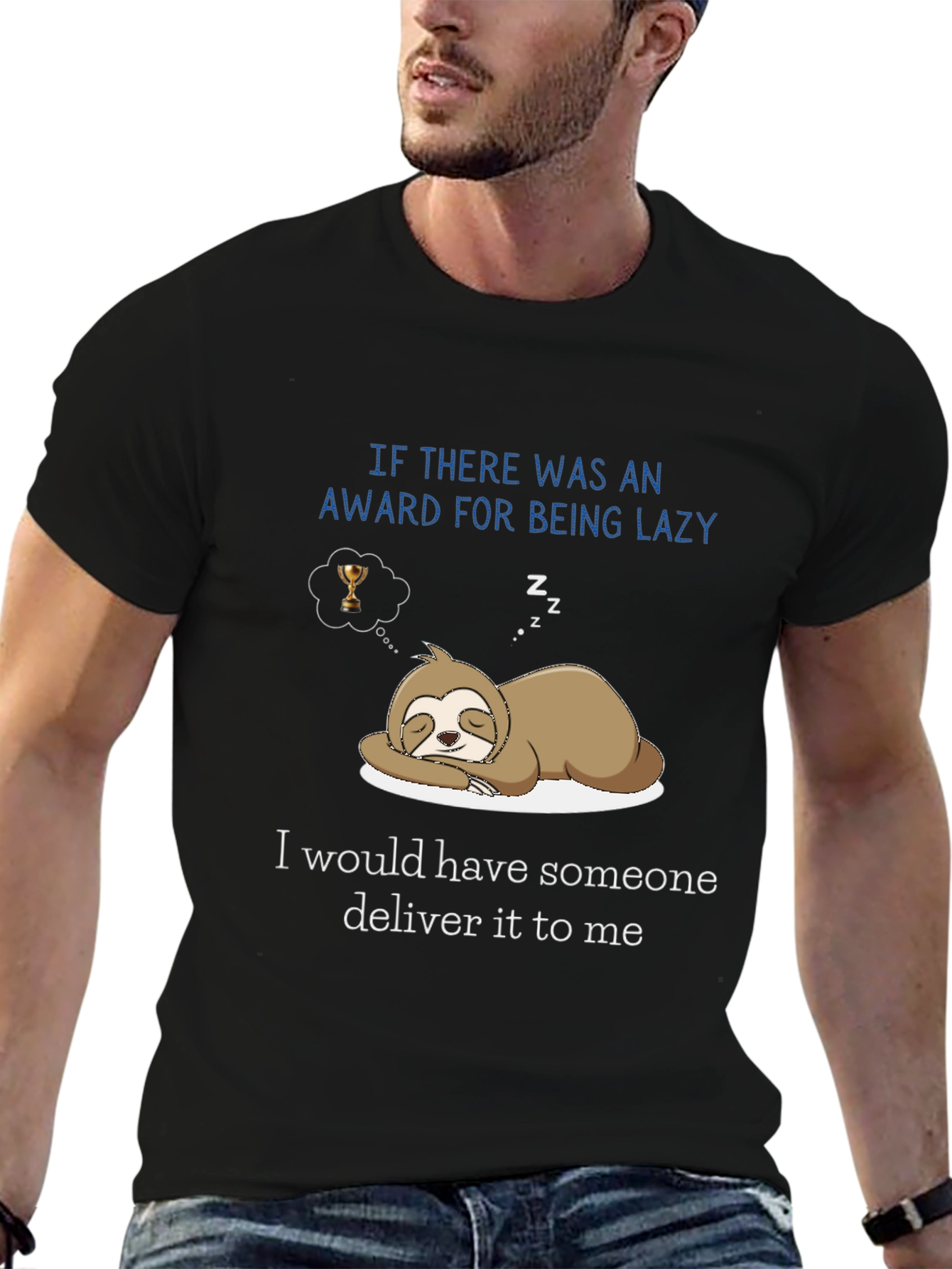 Lazy Sloth Award Delivery T-Shirt