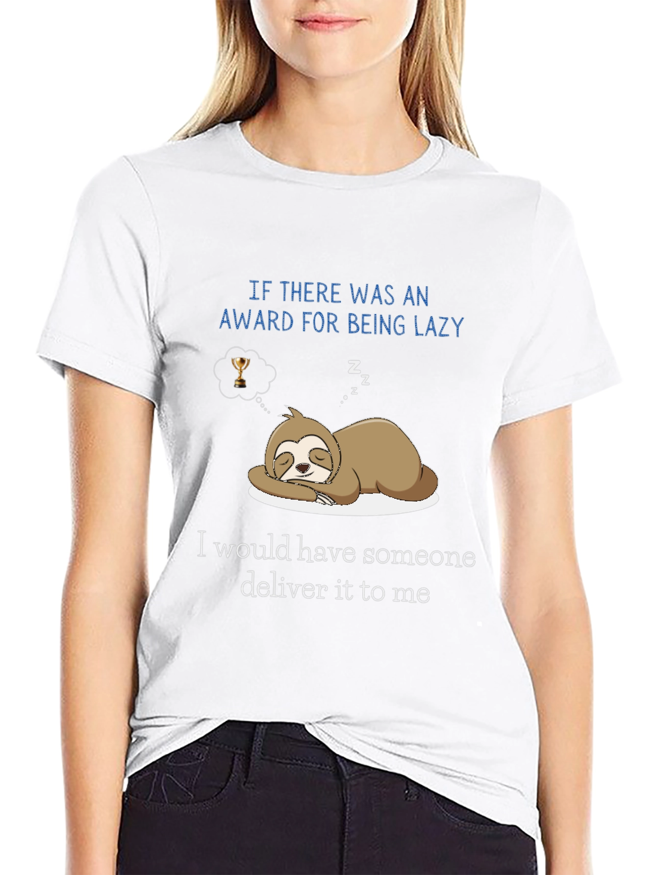 Lazy Sloth Award Delivery T-Shirt