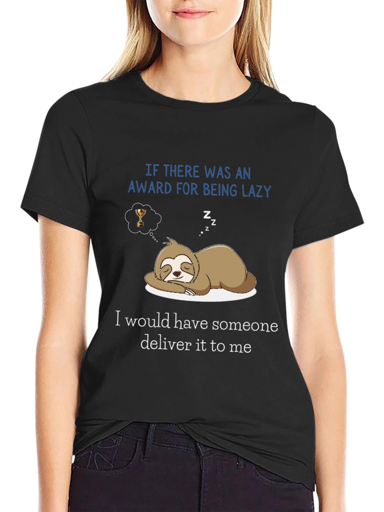 Lazy Sloth Award Delivery T-Shirt