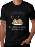Lazy Sloth Award Delivery T-Shirt