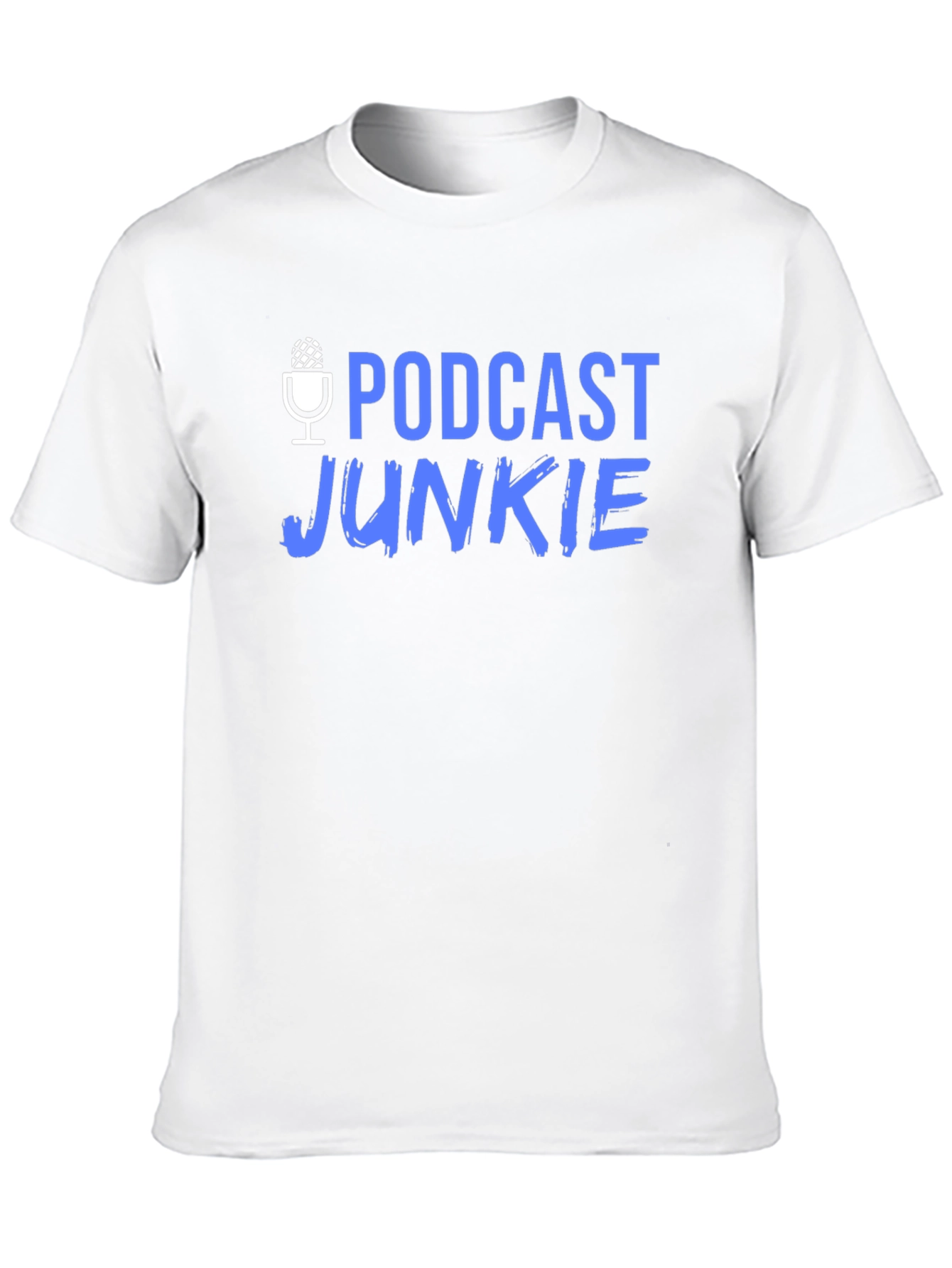Podcast Junkie Black Graphic T-Shirt