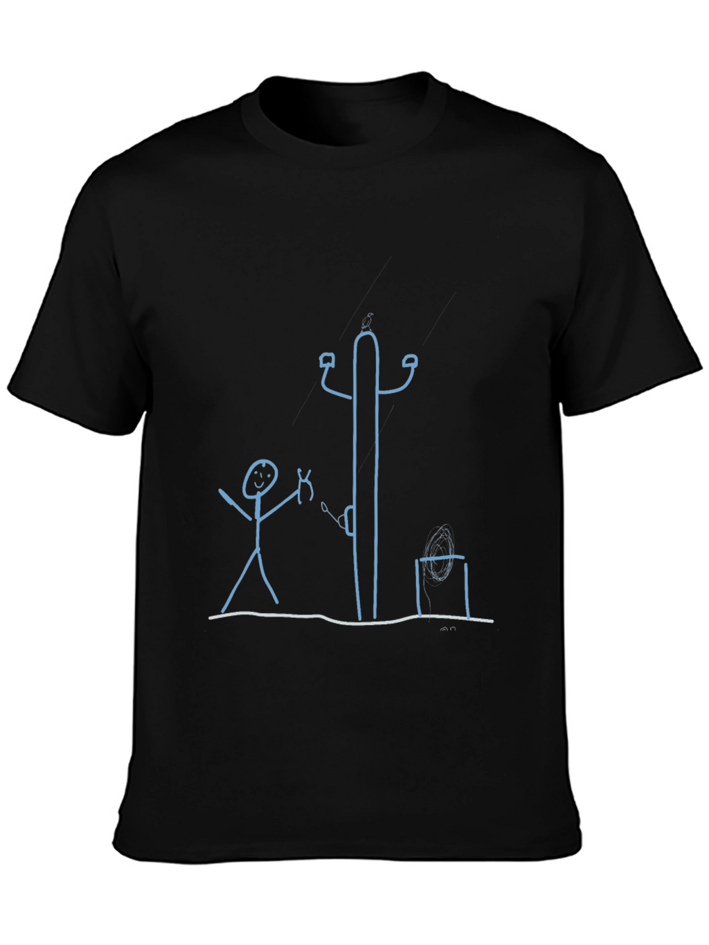 Stick Figure T-Shirt: Electrician Humor Tee