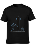 Stick Figure T-Shirt: Electrician Humor Tee