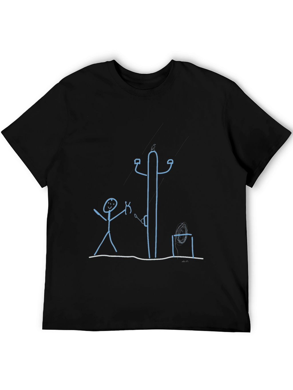 Stick Figure T-Shirt: Electrician Humor Tee