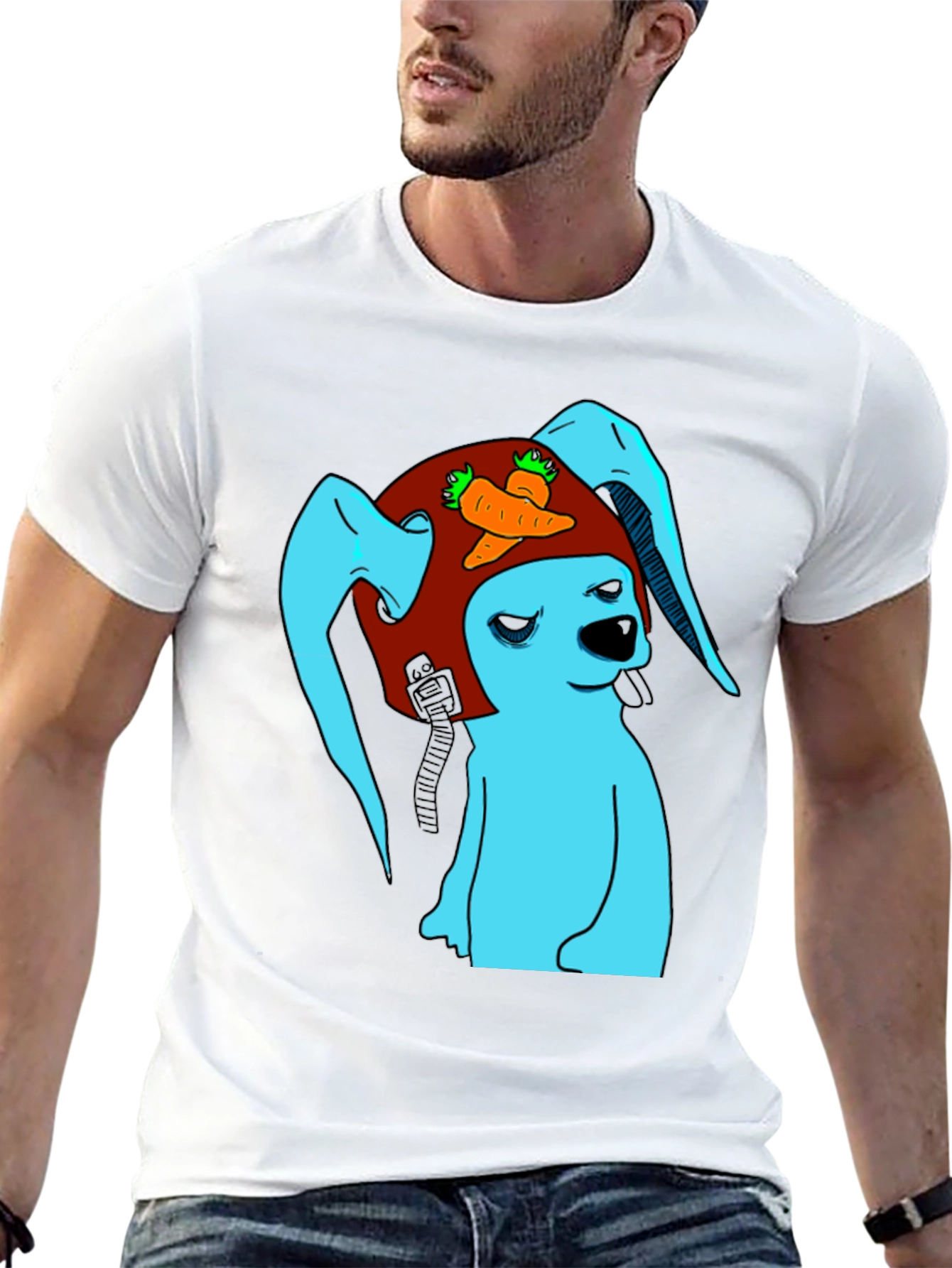 Bunny Pilot T-Shirt - Funny Graphic Tee