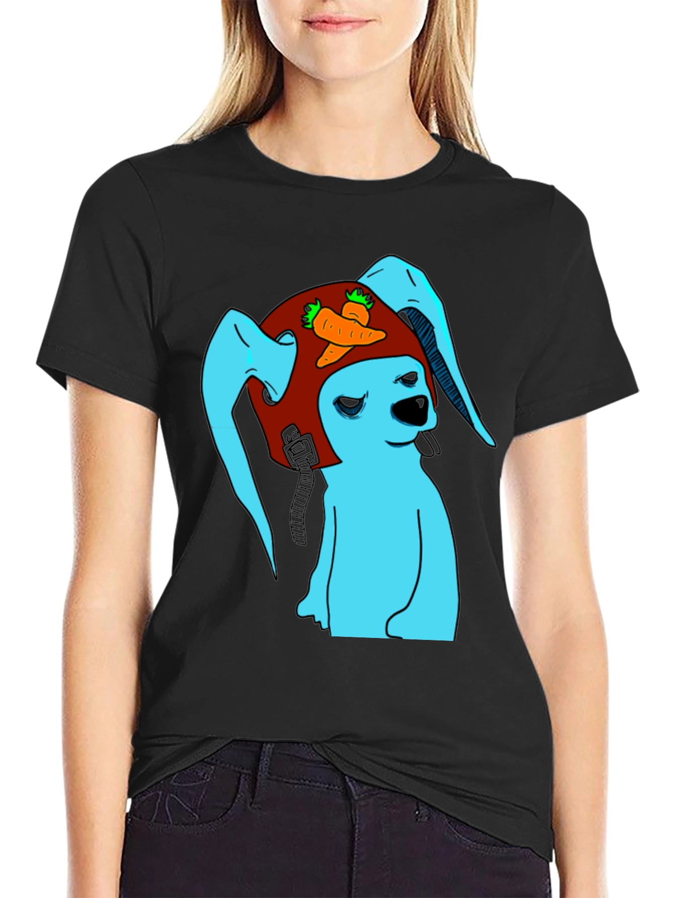 Bunny Pilot T-Shirt - Funny Graphic Tee