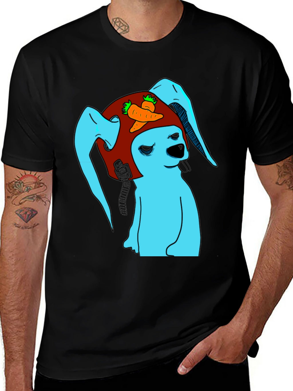 Bunny Pilot T-Shirt - Funny Graphic Tee