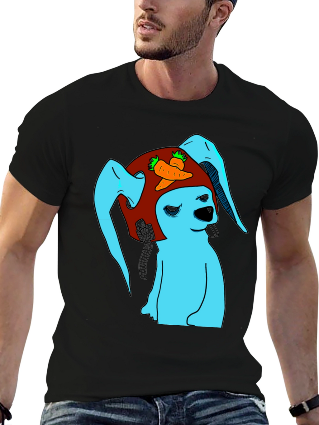 Bunny Pilot T-Shirt - Funny Graphic Tee