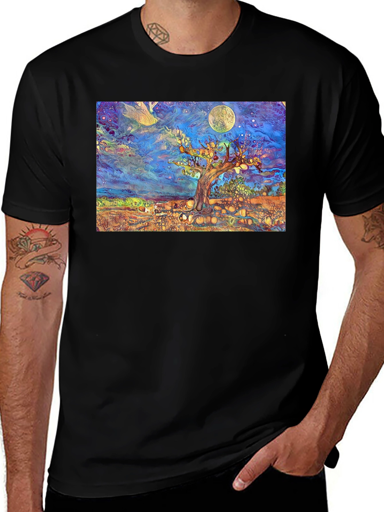 Psychedelic Tree of Life Graphic Tee