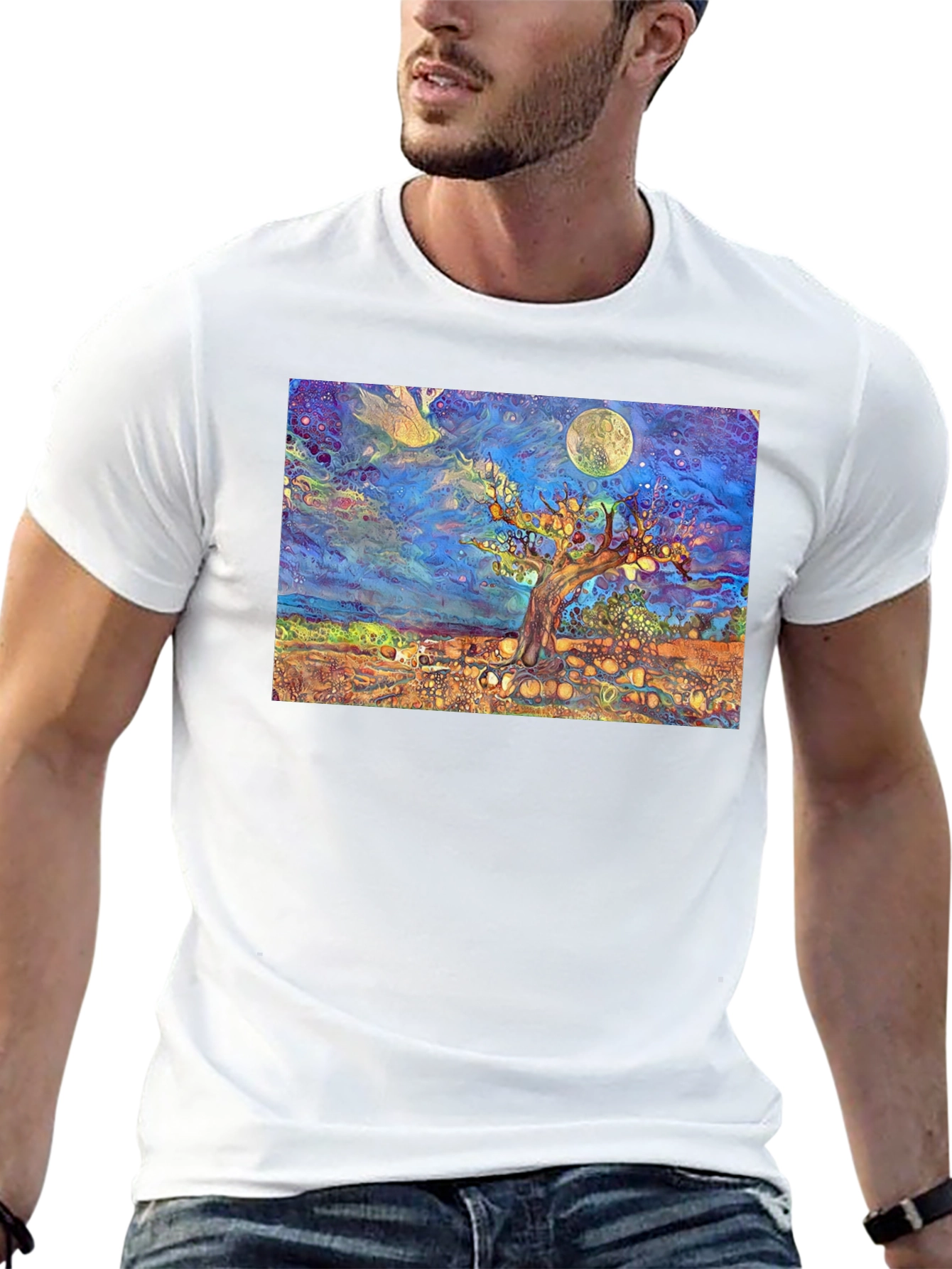 Psychedelic Tree of Life Graphic Tee