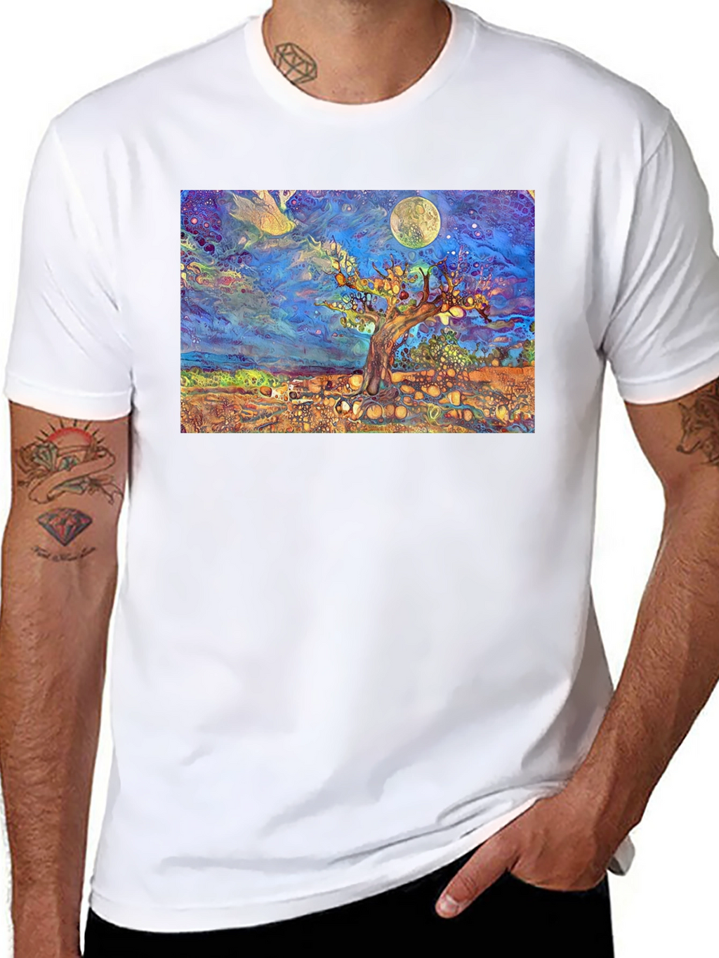 Psychedelic Tree of Life Graphic Tee