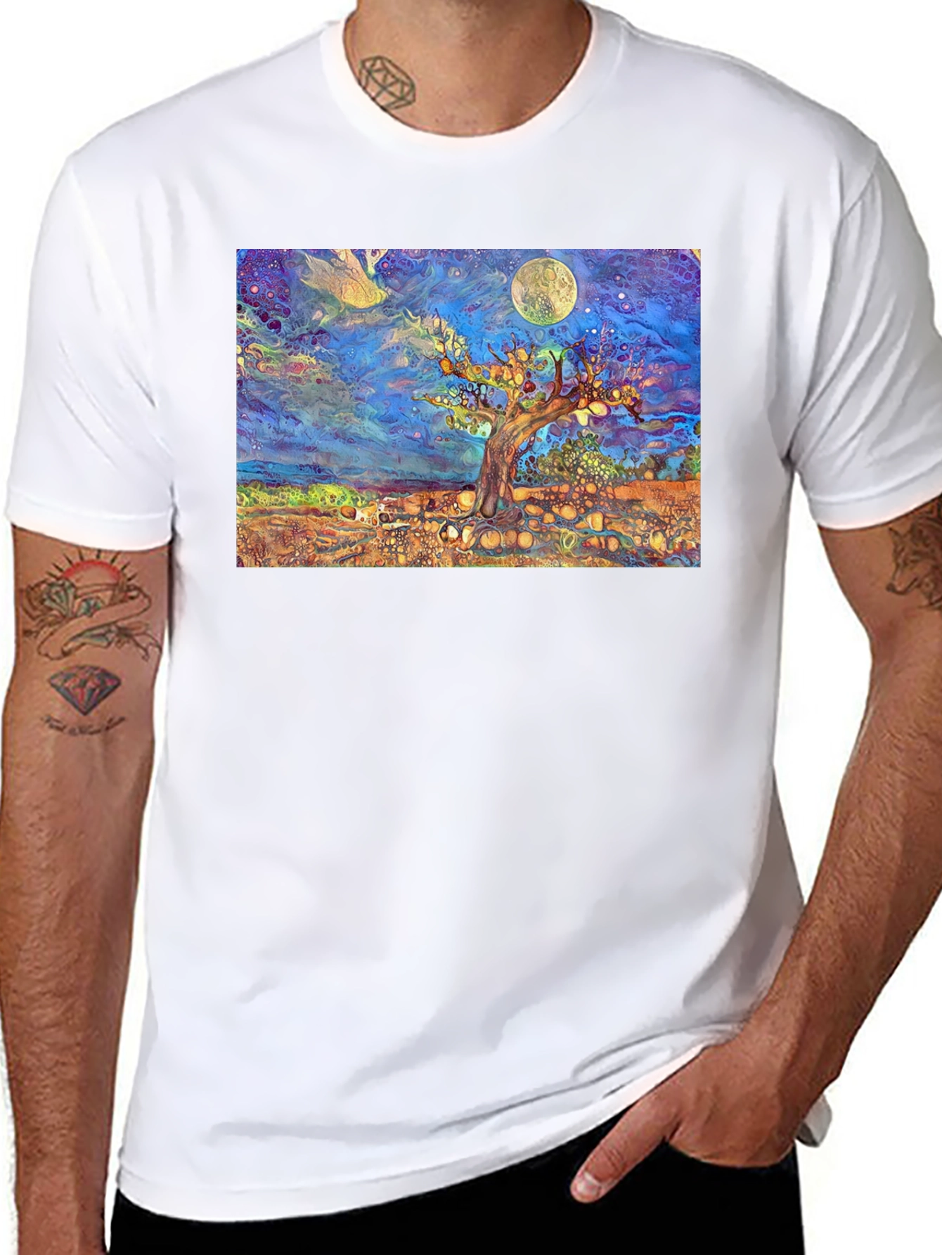 Psychedelic Tree of Life Graphic Tee