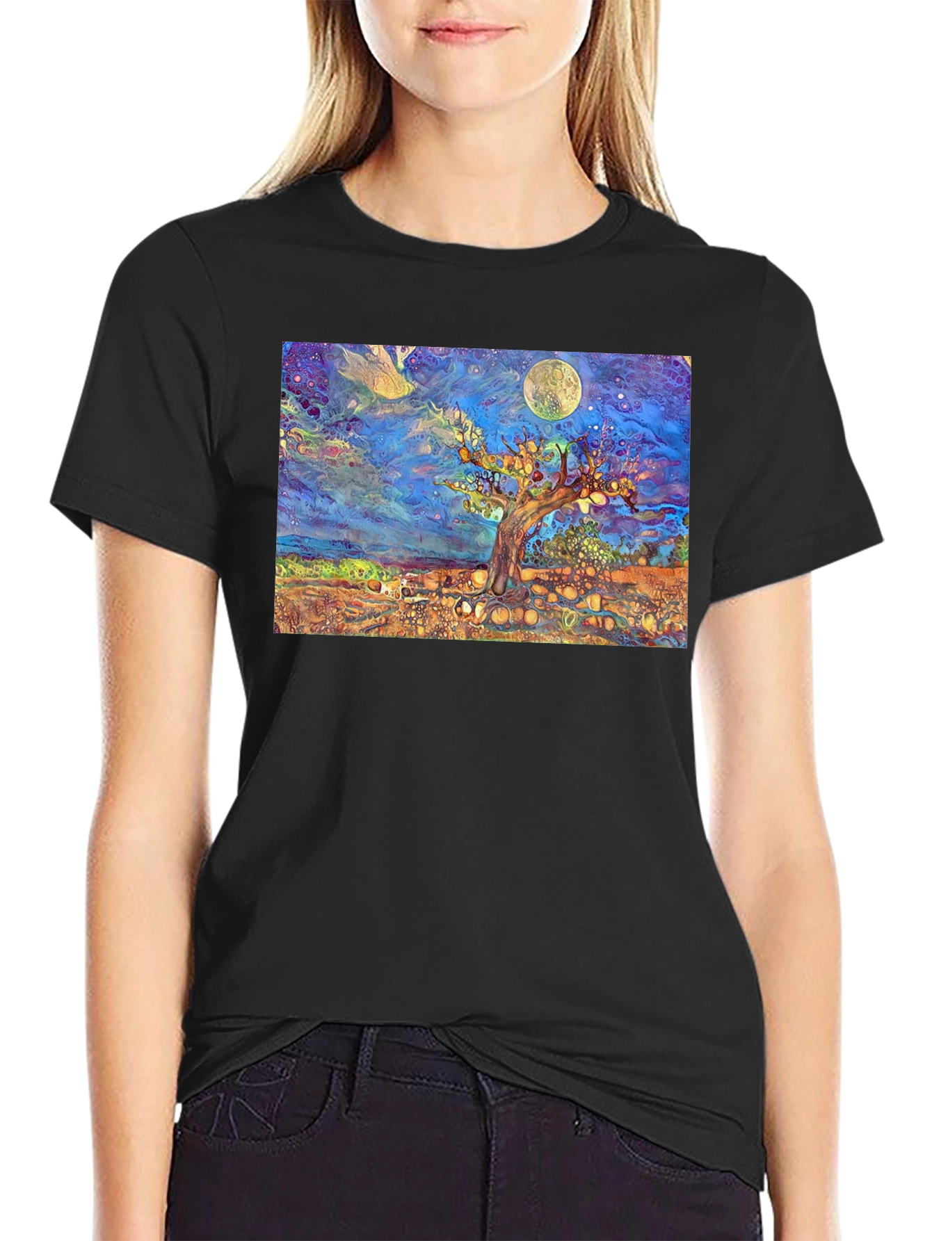 Psychedelic Tree of Life Graphic Tee