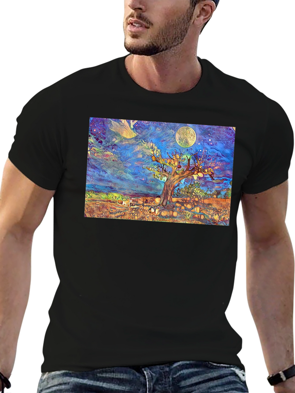Psychedelic Tree of Life Graphic Tee
