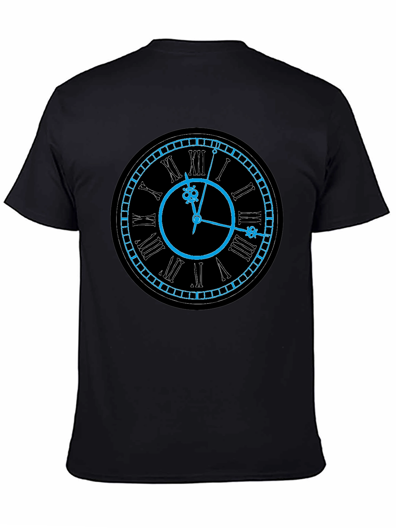 Black Clock Face T-Shirt