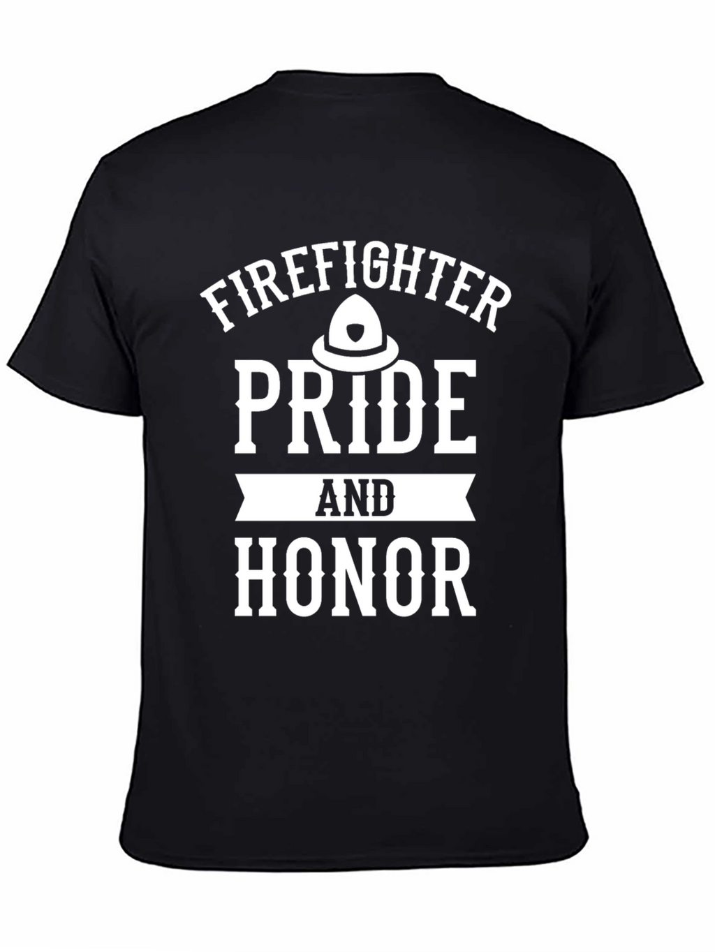 Firefighter Pride & Honor Graphic Tee - Black