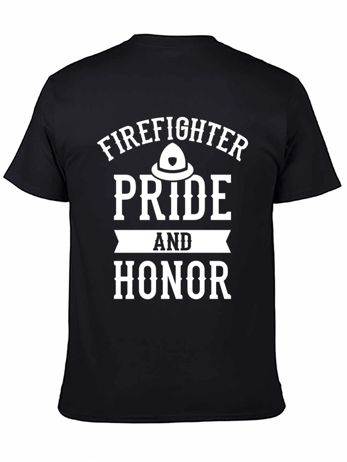Firefighter Pride & Honor Graphic Tee - Black