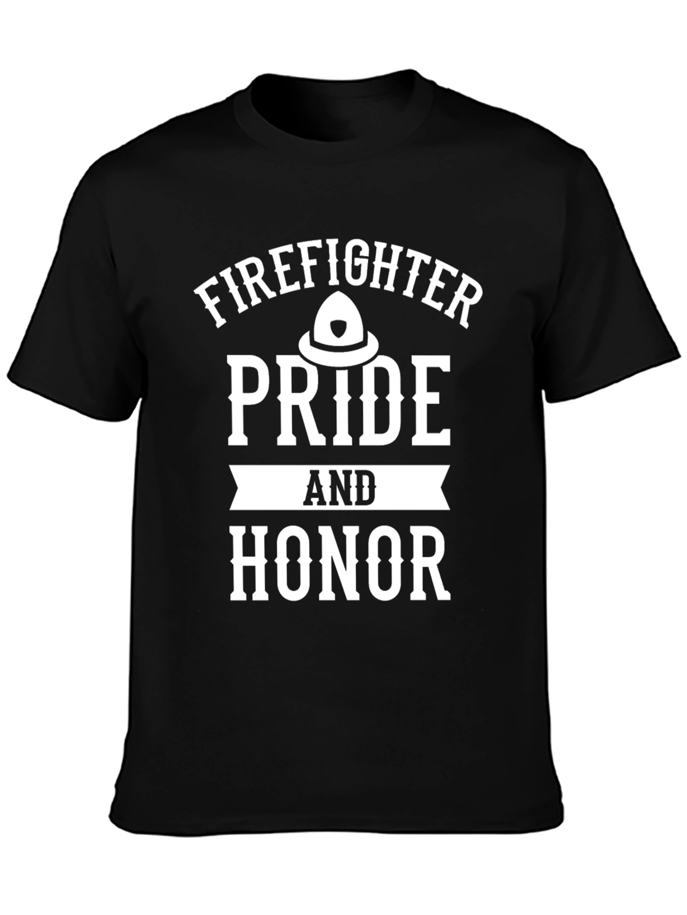 Firefighter Pride & Honor Graphic Tee - Black