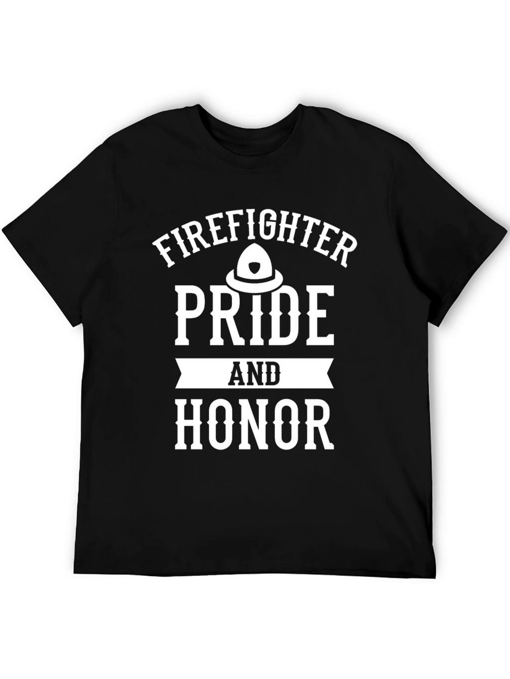 Firefighter Pride & Honor Graphic Tee - Black