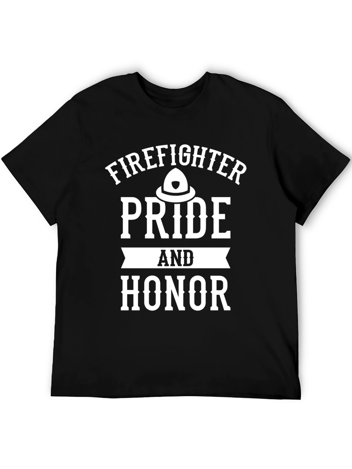 Firefighter Pride & Honor Graphic Tee - Black