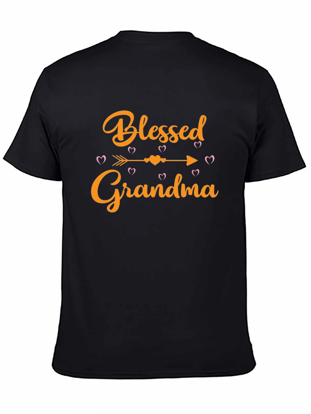 Blessed Grandma Black Graphic T-Shirt