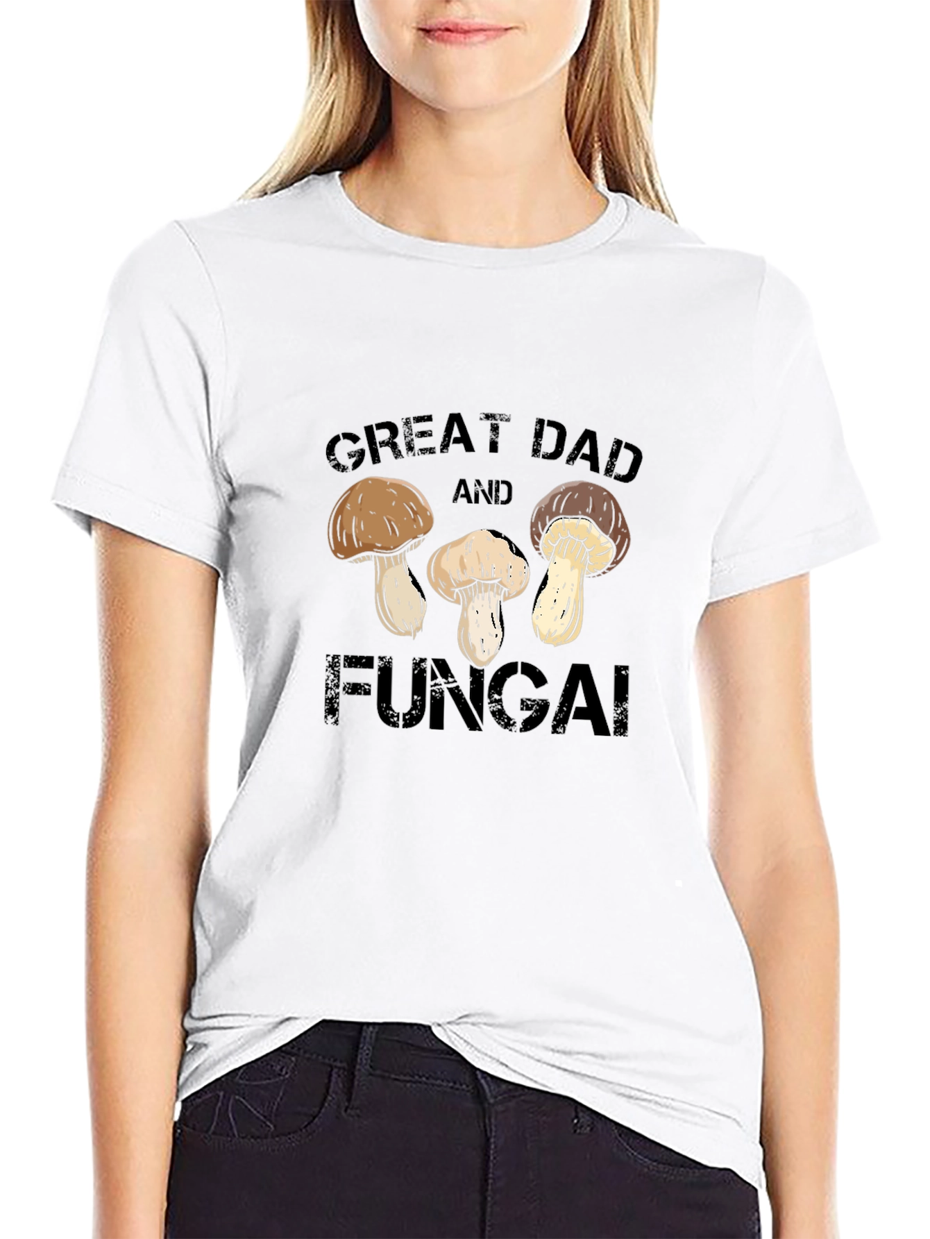 Great Dad and Fungai Black T-Shirt