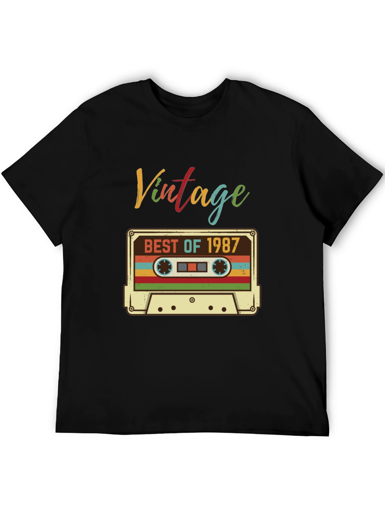 Vintage 1987 Cassette Tape T-Shirt