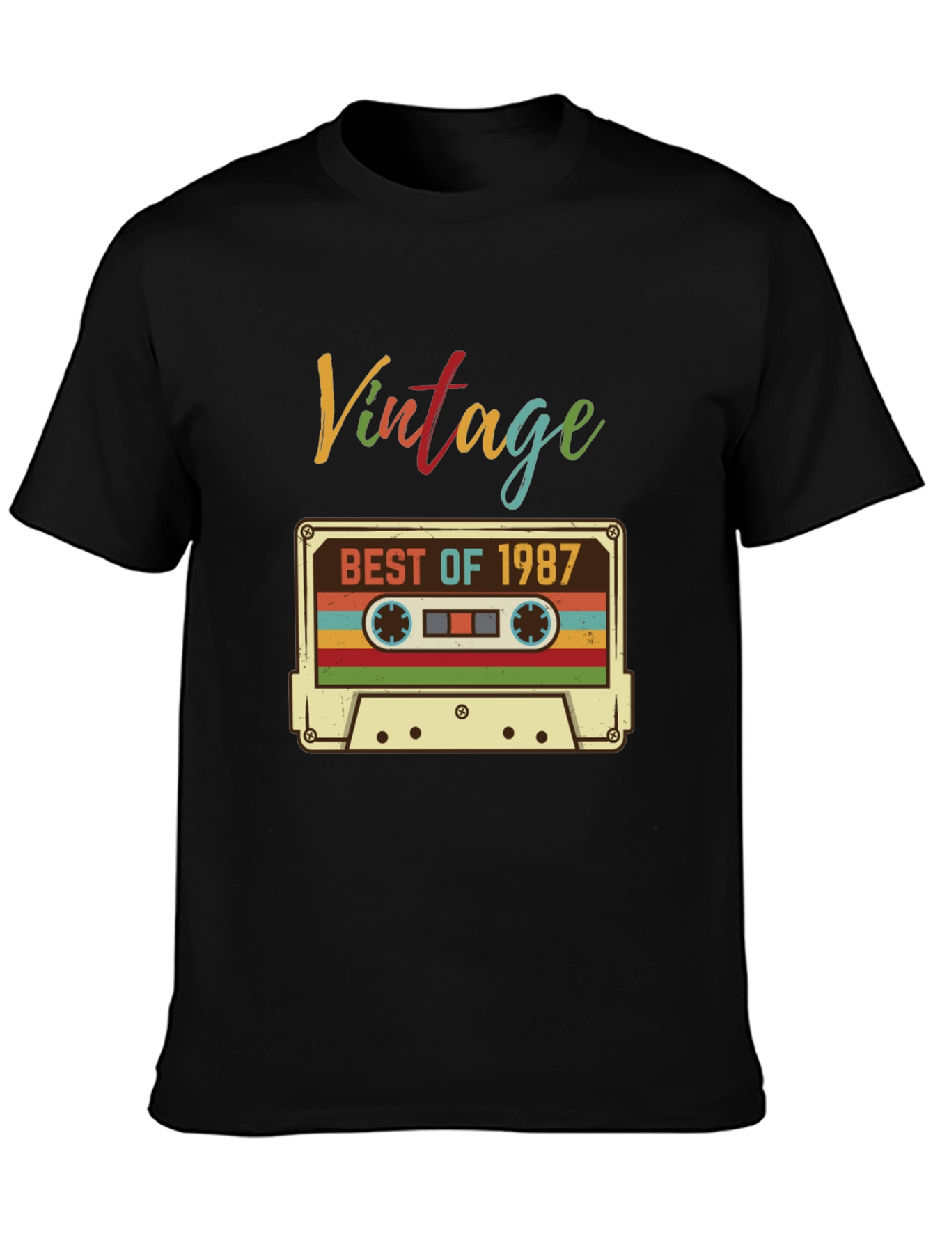 Vintage 1987 Cassette Tape T-Shirt