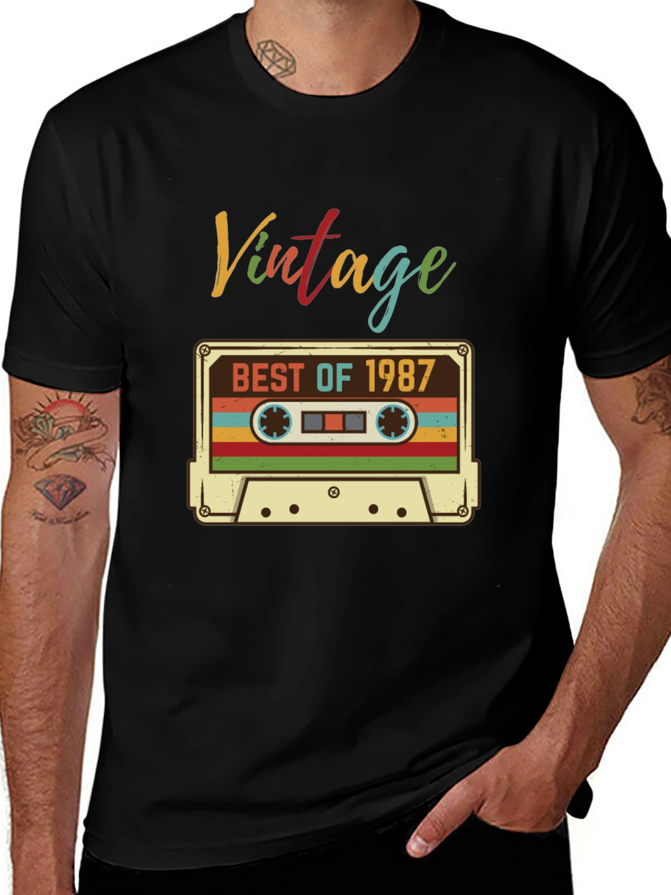 Vintage 1987 Cassette Tape T-Shirt