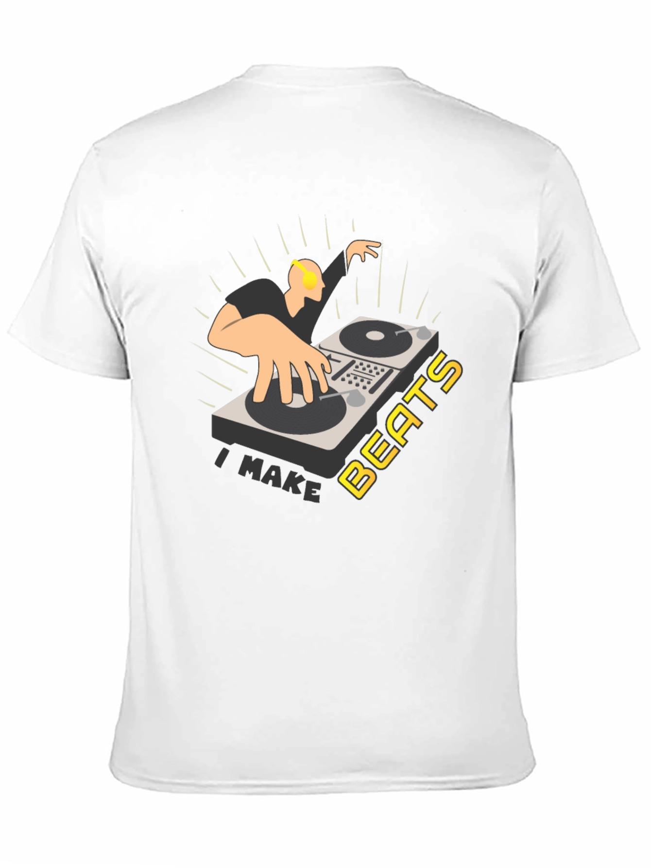 I Make Beats T-Shirt - DJ Turntable Graphic Tee