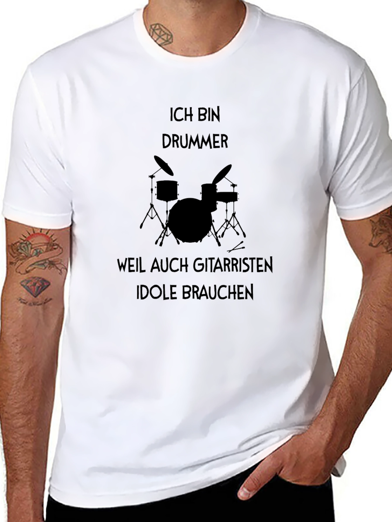 Ich Bin Drummer T-Shirt: Musician Humor Tee