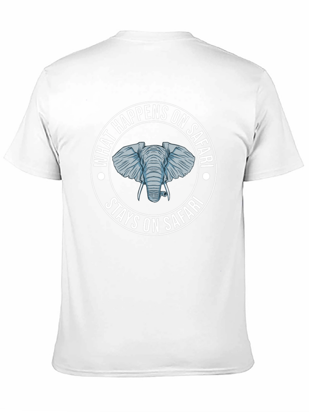Safari Elephant Graphic T-Shirt - What Happens On Safari