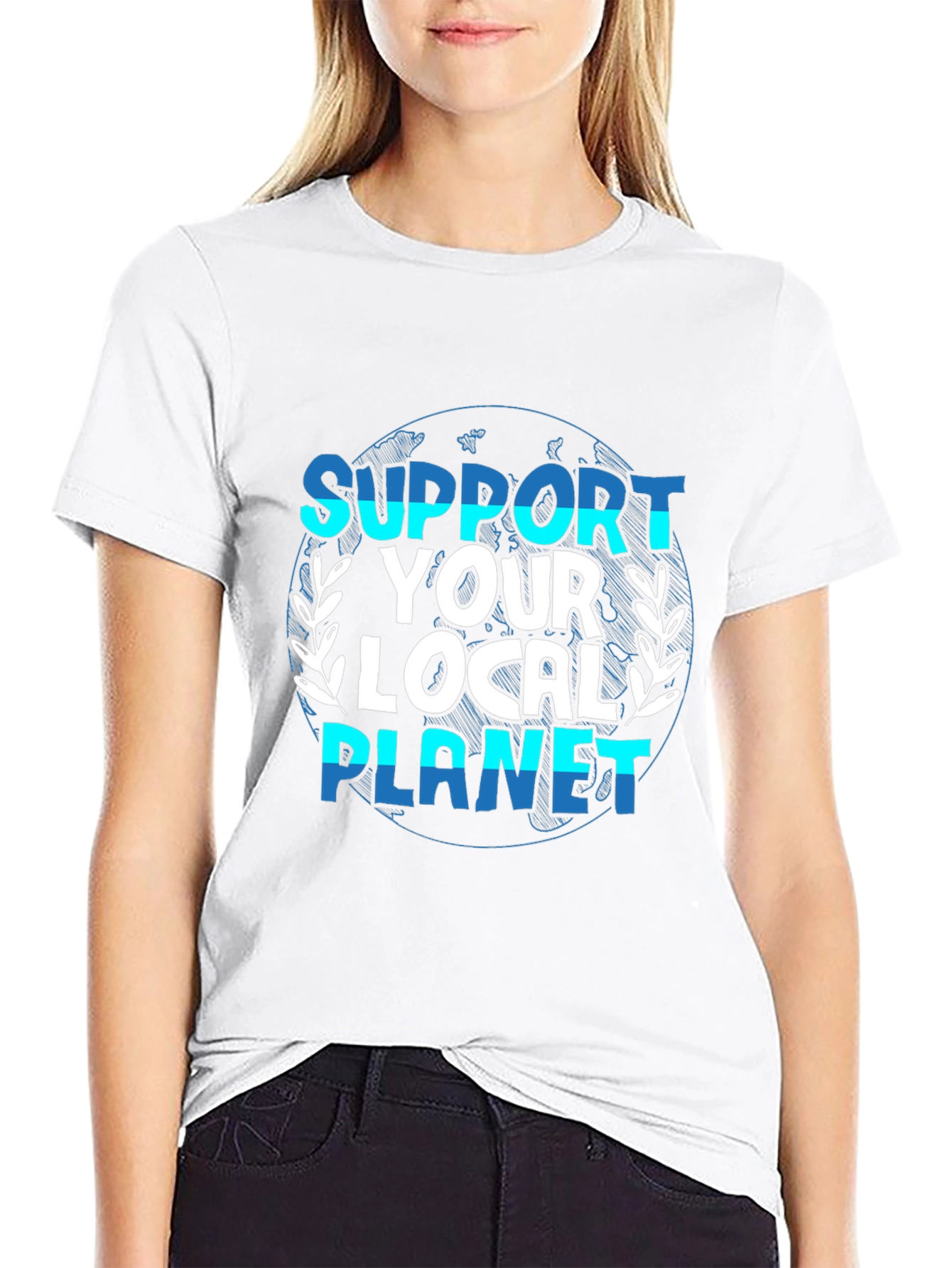 Support Your Local Planet Graphic T-Shirt