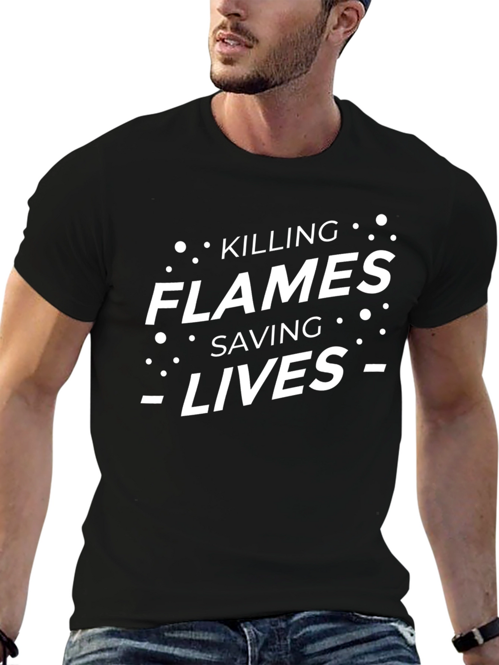 Killing Flames Saving Lives Graphic Tee
