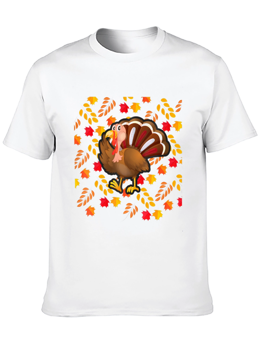 Festive Turkey Graphic Tee - Thanksgiving Style