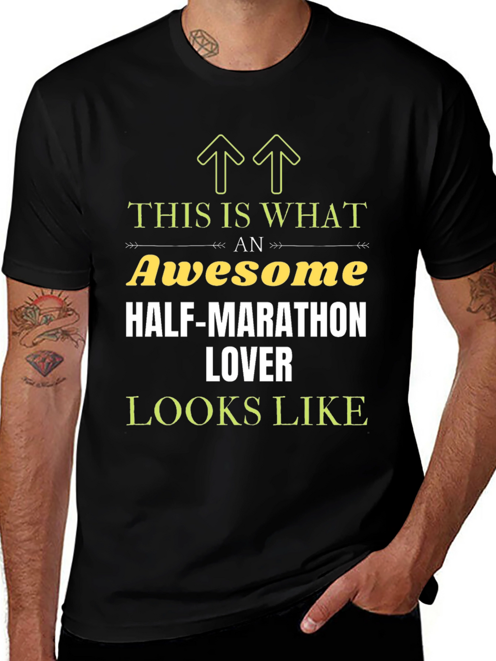 Awesome Half-Marathon Lover Graphic T-Shirt