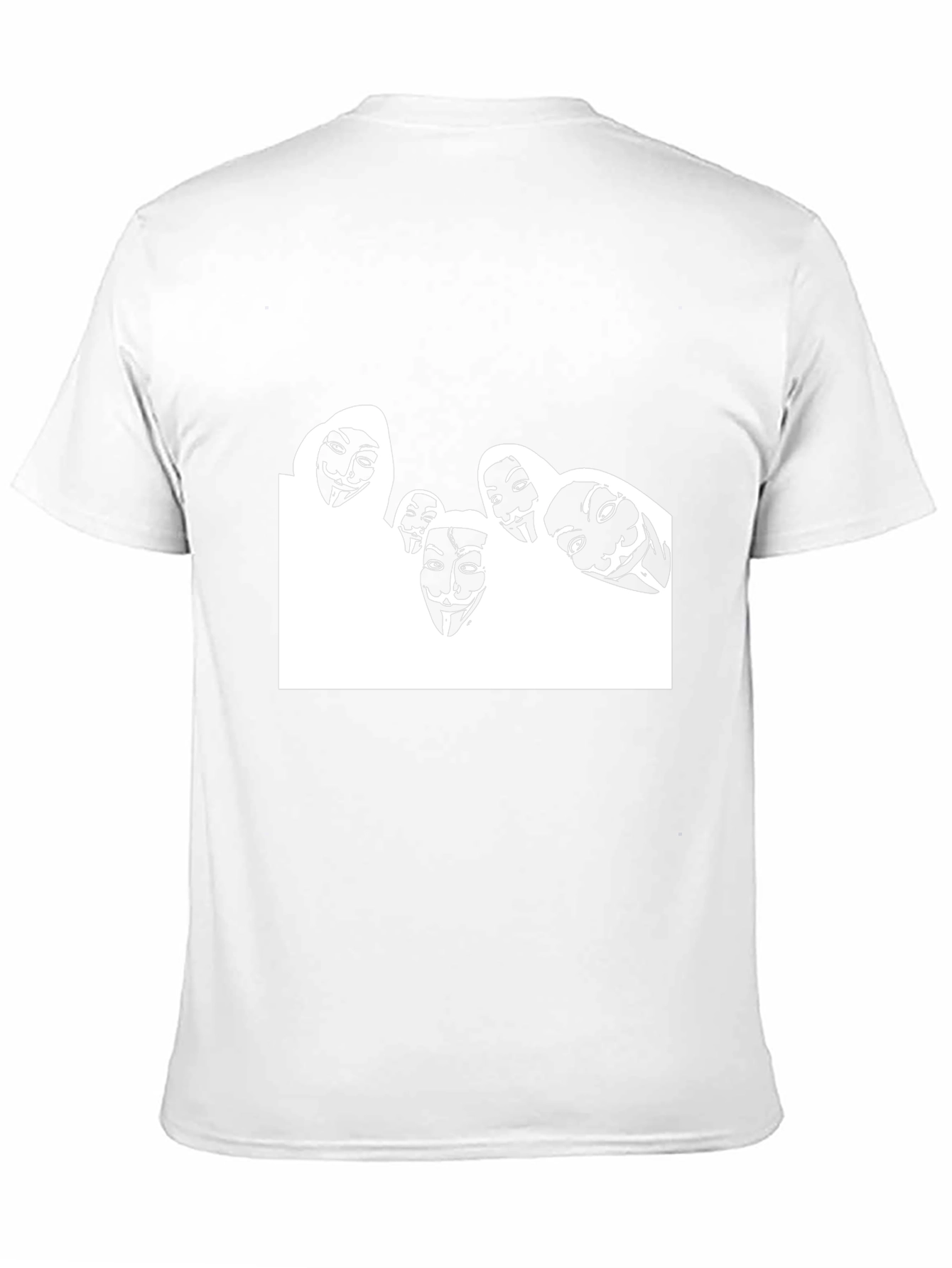 Anonymous Mask Graphic Black T-Shirt