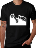 Anonymous Mask Graphic Black T-Shirt