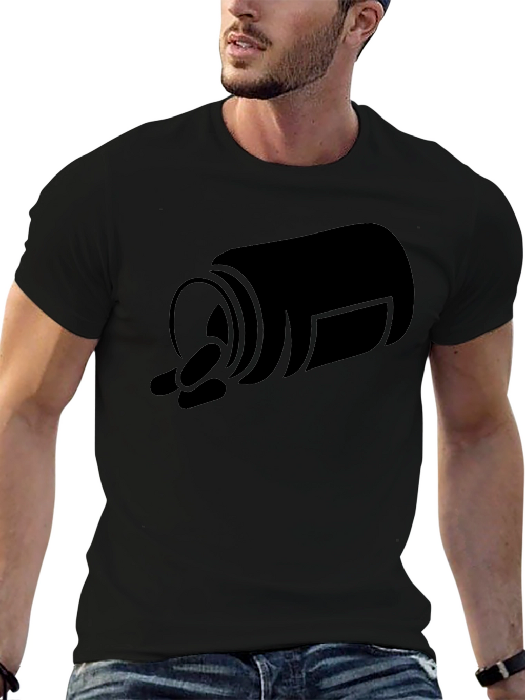 Pill Bottle Graphic Tee - Black Casual T-Shirt
