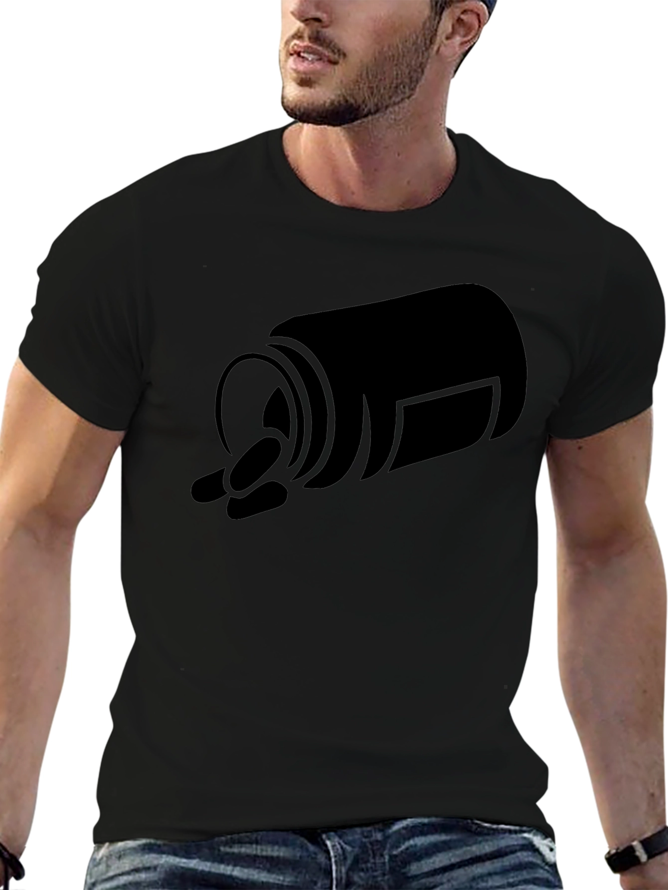Pill Bottle Graphic Tee - Black Casual T-Shirt