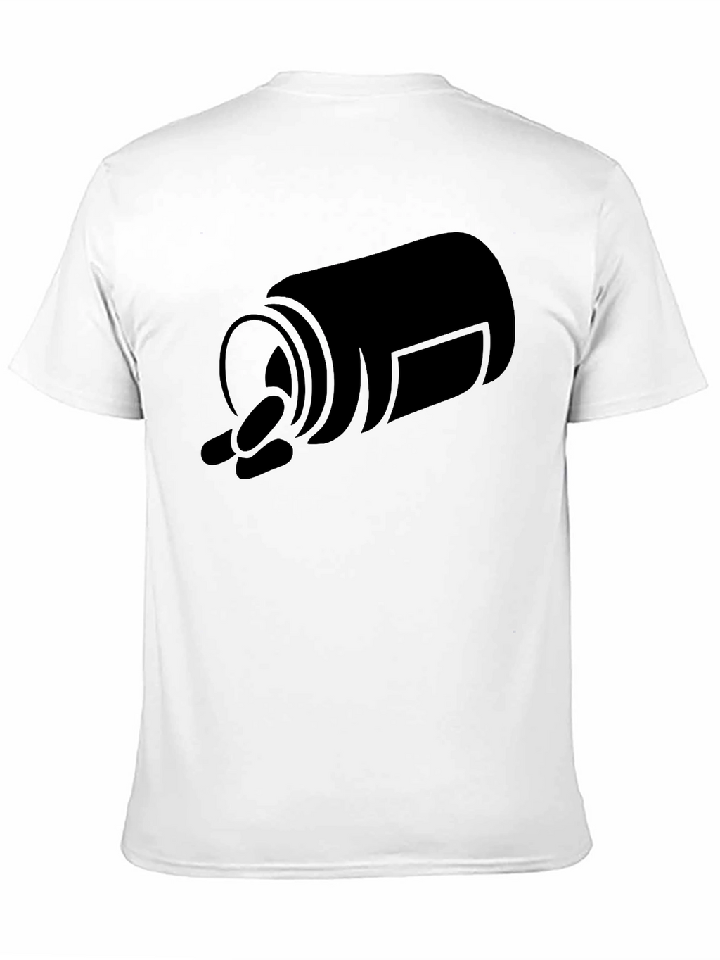 Pill Bottle Graphic Tee - Black Casual T-Shirt