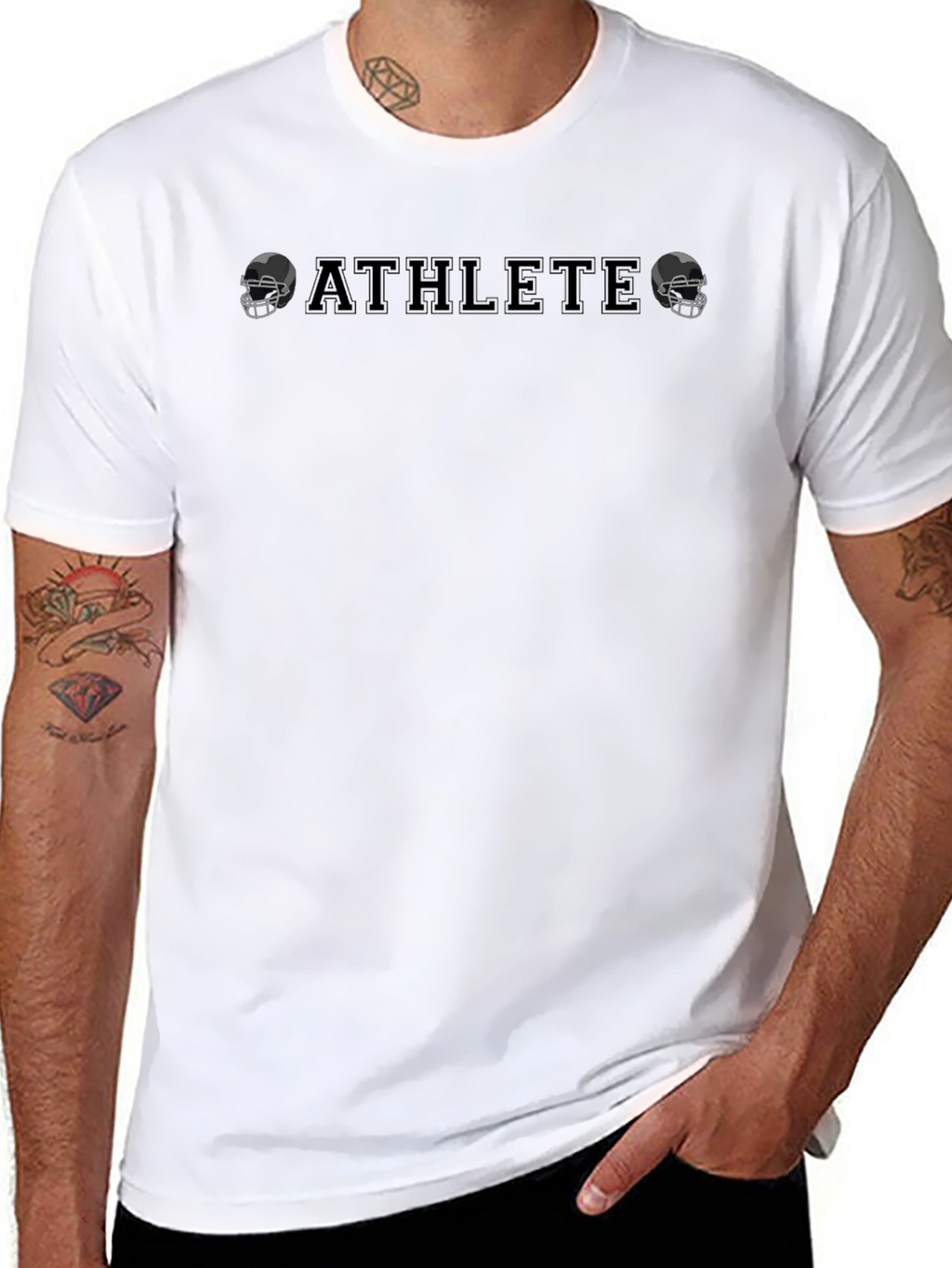 Athlete Football Helmet T-Shirt